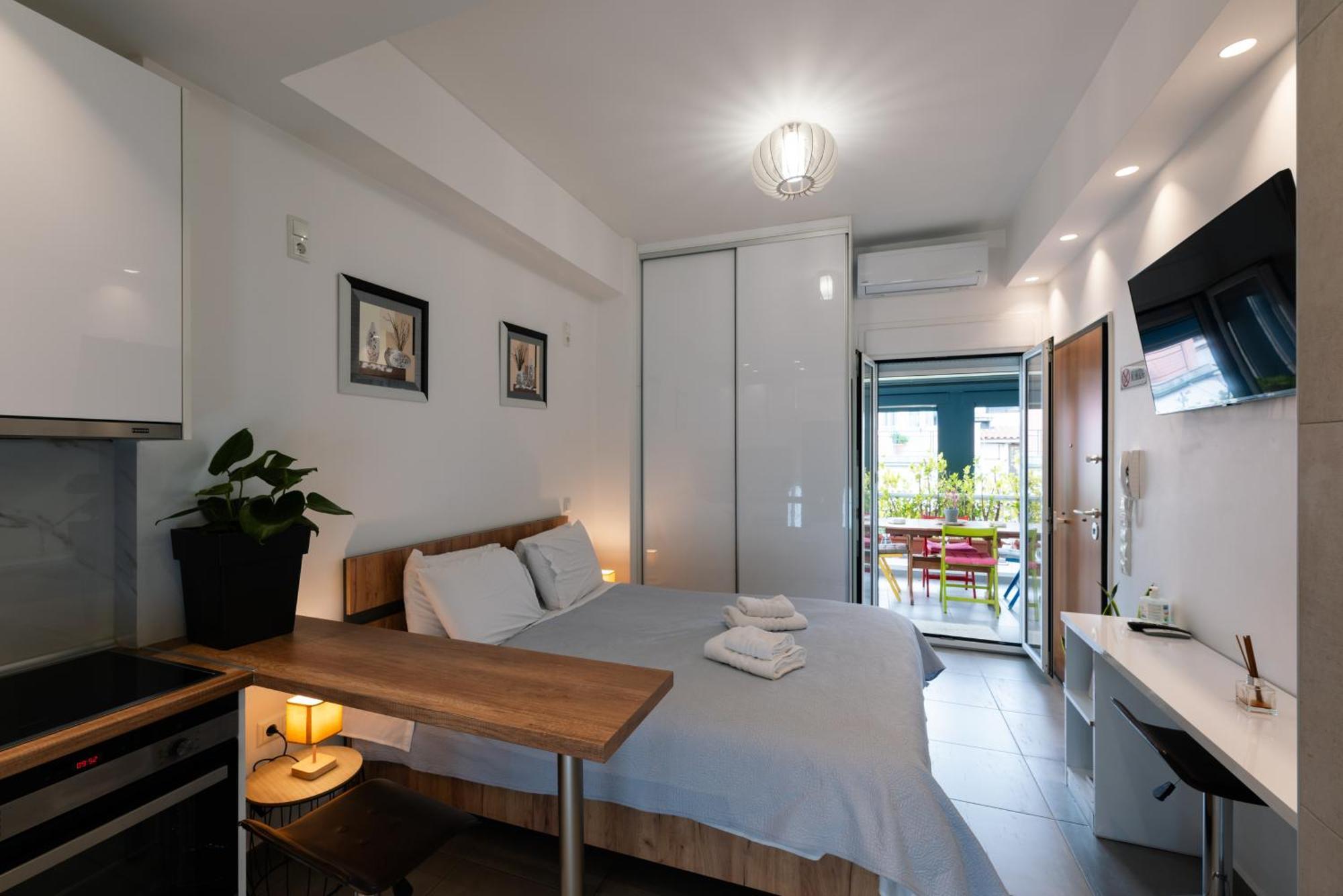 Modern Studio Apartment A Ateny Zewnętrze zdjęcie